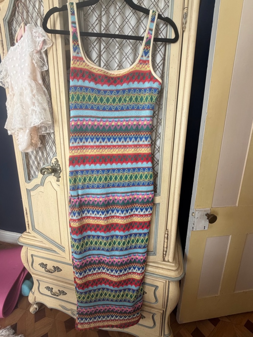 Multicolor Striped Knit Tank Maxi Dress - Women